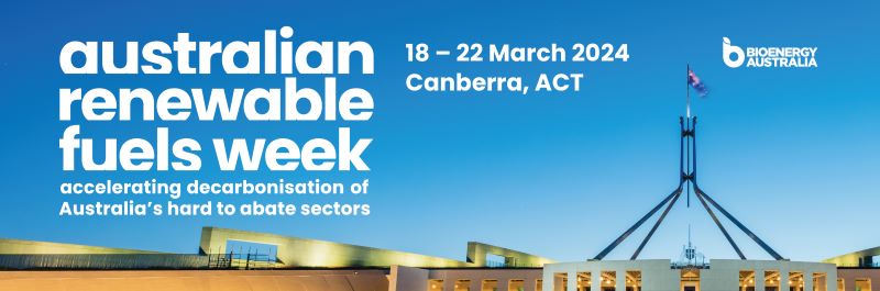 Bioenergy Australia's 'Australian Renewable Fuels Week banner