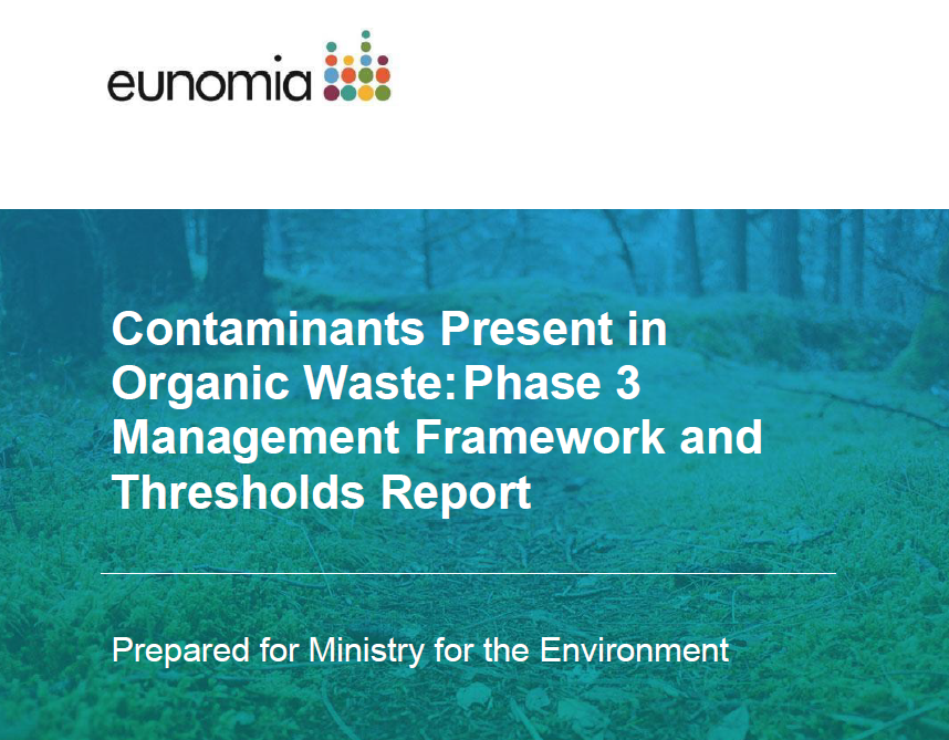 image: Contaminants Present in Organic Waste: Phase 3 Management Framework and Thresholds Report